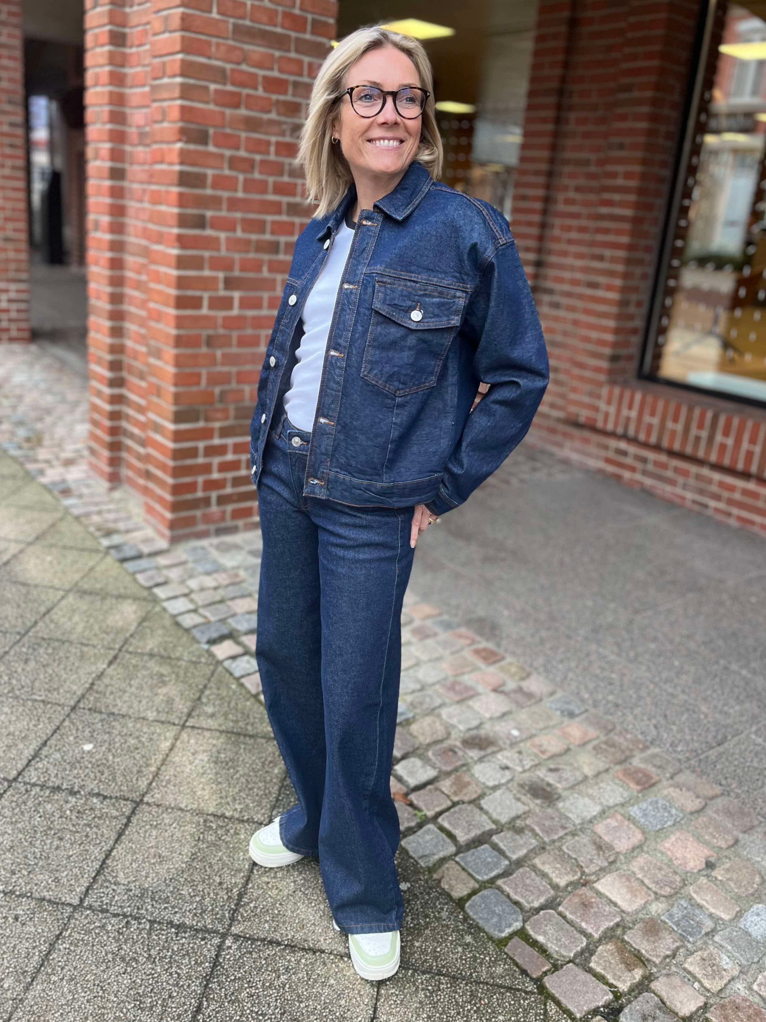 PCELMA Denim Jacket - Dark Blue Denim